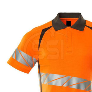Projects Safety Polo Shirt Reflective High Visibility Waterproof ANSI Class 2 <b>LED</b> Flash Comfortable Fit for Warehouse - Product Image 5