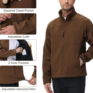 Veste softshell pour homme de haute qualité, respirante et à séchage rapide, fabriquée au Pakistan, best-seller des vestes softshell d'hiver pour homme - Product Image 4
