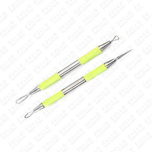 ชุดเครื่องมือสกัดสิวเสี้ยน สิวอักเสบ และจุดด่างดำ แบบมืออาชีพ ทำจากสแตนเลสสองสี สำหรับการดูแลผิวหน้า - Product Image 3