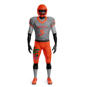 Customizable OEM American Football Uniforms Unisex Team Name Letter Embroidery Heat-Transfer Printing Quick Dry Regular Sport - Product Image 1