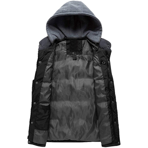 Chaleco ligero acolchado para hombre, ropa exterior sin mangas térmica para uso casual, streetwear y viajes. - Product Image 3