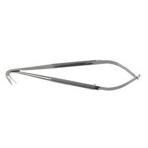 Ciseaux microchirurgicaux manuels en acier inoxydable de haute qualité, 165 mm, à lame angulaire de 25°, longueur de la lame de 15 mm, instruments de précision CE - Product Image 5