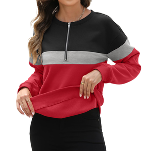 Sudadera de Mujer con Cierre de Cremallera de Calidad Premium, 100% Algodón, Estilo Casual Urbano, Hombros Caídos, Transpirable y Ecológica - Product Image 4