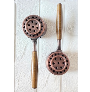 Brûleur à Bakhoor en acier inoxydable Rooyal Look avec poignée en bois, diffuseur d'arômes pour la maison, porte-Bakhoor, porte-encens d'aromathérapie - Product Image 4