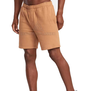 Shorts décontractés en molleton de coton pour homme, style tendance, couleur unie, best-seller, séchage rapide, respirant, fermeture à cordon - Product Image 4