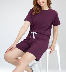 Tissu jersey 100 % coton OEM/ODM pour femme, coupe courte, logo personnalisé imprimé en sérigraphie, broderie vintage, épaules tombantes, style streetwear - Product Image 6