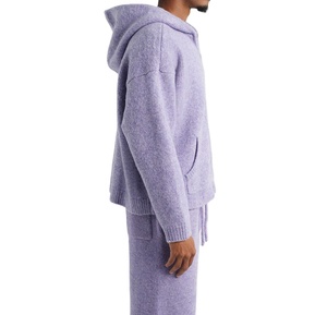 Sweat à capuche zippé en tricot pour homme, personnalisé OEM, tissu doux, chaud, décontracté, de haute qualité, vente en gros, vêtements à marque privée - Product Image 2