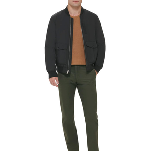 Chaqueta Negra Acolchada Personalizada con Cierre, Chaqueta Bomber de Moda para Hombre, Uso Diario, Casual, Venta al Por Mayor - Product Image 5