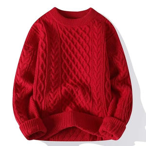 Pulls en tricot pour hommes, pulls unis à manches longues, col rond, coupe ample, pull de printemps 2026 - Product Image 5