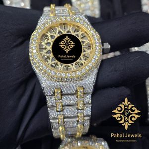 Montre de luxe unisexe Pahal Jewels en acier inoxydable, cadran 40 mm, mécanique analogique, design ajouré, verre saphir, fermoir à charme pièce de monnaie - Product Image 3