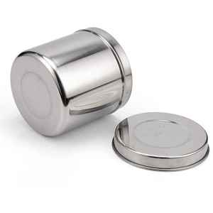 Dressing Jars Storage Holloware Sterilizer <b>Drums</b> <b>Box</b> Container Surgical Instrument Medical Training Stainless Steel Dressing Jar - Product Image 2