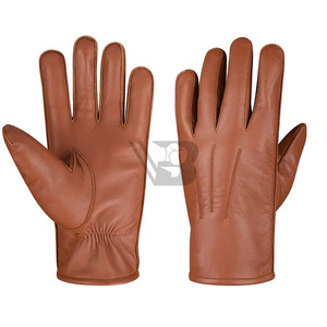 Gants en cuir de mouton véritable vintage de haute qualité pour l'hiver - Écologiques, respirants, compatibles avec les écrans tactiles, pour les voyages en plein air - Product Image 5