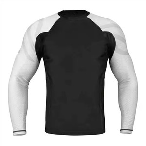 เสื้อรัดกล้ามเนื้อผู้ชายสำหรับ MMA แขนยาว พิมพ์ลายแบบ Sublimation คุณภาพสูง OEM พร้อมโลโก้ - Product Image 1