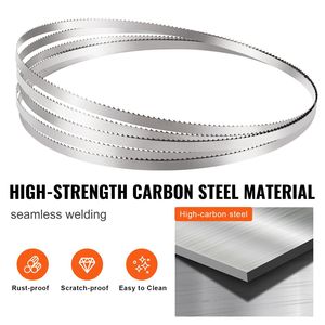 Confezione da 5 Lame per Sega a Nastro 51.2x0.63x0.02 Pollici in Acciaio al Carbonio per Taglio Carne, Ricambio per Macchinari di Lavorazione Carni - Product Image 5