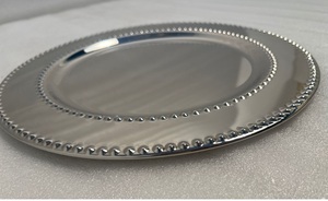 Round Iron Charger Plate With Mirror Polish For Formal Dinner Table Setting Hotel Banquet And Premium Restaurant - Product Image 2