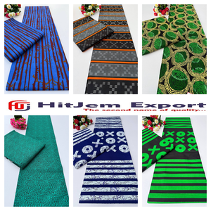 Tissu en coton Ankara imprimé wax africain de haute qualité sur mesure, textile de mode traditionnel, fournisseur de fabrication OEM - Product Image 2