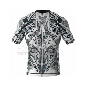 เสื้อรัดกล้ามเนื้อผู้ชาย ผ้าสแปนเด็กซ์ โพลีเอสเตอร์ ดีไซน์ใหม่ ขายดีที่สุด เสื้อรัดกล้ามเนื้อผู้ชายสำหรับ MMA  มีจำหน่าย - Product Image 6