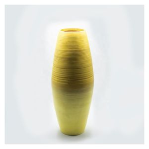 Modern Bamboo <b>Vase</b> Decor Handmade Natural Bamboo Flower <b>Vase</b> Eco Friendly Home Decor Sustainable Bamboo <b>Vase</b> for Living Room - Product Image 1
