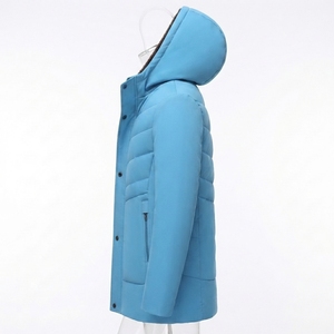 Premium <b>Men's</b> Insulated Hooded Winter <b>Jacket</b> Full Zip Warm Outdoor Casual Coat - Product Image 2