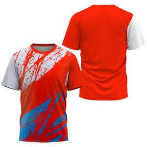Camiseta Deportiva Ecológica para Hombre, Poliéster/Algodón, Personalizada, Sostenible, 220g, Felpa, Cuello Redondo, Manga Corta, Logotipo Personalizado - Product Image 3