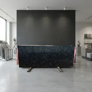 Majestic Black Leather Granite Natural Leather Finish <b>Stone</b> Slabs for Kitchen Countertops Flooring Wall Cladding - Product Image 2