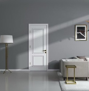 Porte WPC simple d'usine, nouvelle porte d'entrée de villa moderne américaine en composite bois, taille personnalisée, résistante à l'eau - Product Image 1