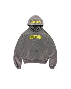 เสื้อฮู้ดปักลายตามสั่งสำหรับผู้ชาย ทรงโอเวอร์ไซส์ ผ้าฟลีซ สวมใส่สบายๆ สำหรับฤดูใบไม้ร่วง สีเบจ ดีไซน์ตัวอักษร กระเป๋าหน้า - Product Image 6