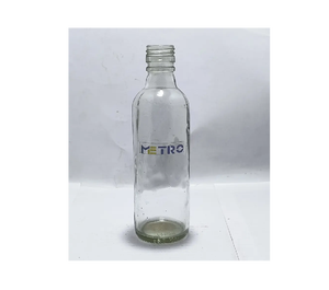 Bouteille en verre ronde de 180 ml pour spiritueux, bouteille vide pour whisky, vodka, rhum, emballage de boissons, bouteille en verre réutilisable et durable, en vrac - Product Image 5