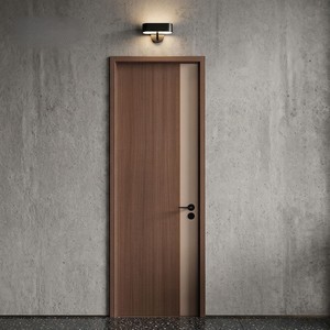 Portes intérieures en bois composite écologiques personnalisées, portes en bois de qualité supérieure, imperméables, modernes, pour la décoration d'appartements - Product Image 5