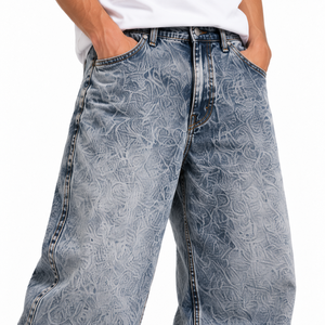 Jeans Anchos Vintage Lavados para Mujer y Hombre, Pantalones de Mezclilla de Corte Holgado, Ropa Retro Urbana, Venta al Por Mayor de Fábrica - Product Image 4