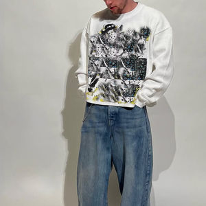 Camiseta de hombre de manga larga, de algodón y spandex, holgada, de secado rápido, ecológica, para fitness. - Product Image 3