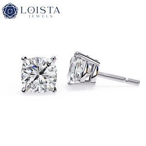IGI Gia Certified HPHT CVD Lab Grown Created Diamond <b>Earrings</b> Gold <b>Earrings</b> Lab Grown Diamond Jewelry - Product Image 1