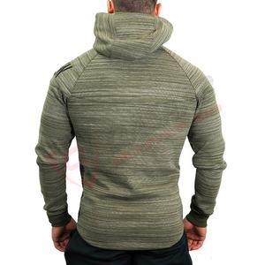 OEM Breathable Zip-Up Pullover <b>Hoodie</b> Good Quality Winter Sports Fitness Wear Men Doubled-Sided Pockets Print Pattern Size - Product Image 2