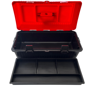 Boîte à outils en plastique rigide personnalisable de haute qualité de 16 pouces, légère, multifonctionnelle, portable avec plateau, robuste, tendances de vente en gros - Product Image 2