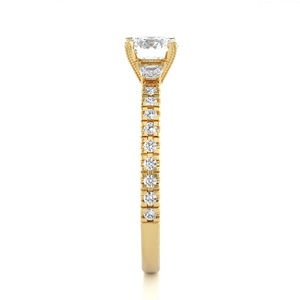 แหวนทองแข็ง10K-22K สำหรับผู้หญิงสำหรับงานแต่งงานแหวนเพชร CVD ตัดสวยงาม - Product Image 4