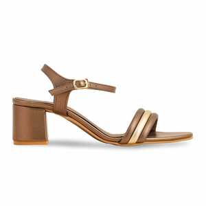 Sandalia Formal Tacón Marrón FR5433 - Product Image 4