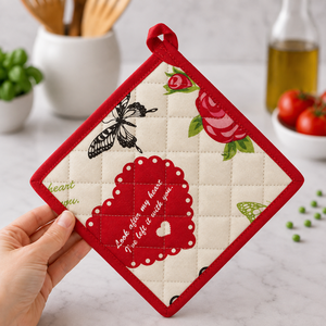Collection Saint-Valentin 2026-2027 : Magnifiques dessus-de-plat en coton imprimé pour la Saint-Valentin, 100 % coton, vente en gros - Product Image 1