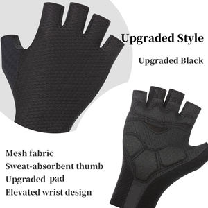 Guantes de Ciclismo de Malla Refrigerante, Dedos Cortos, Acolchados, Antideslizantes, para Bicicleta de Montaña, Alta Elasticidad, Absorción de Humedad - Product Image 5