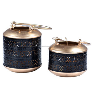 Linternas de Metal de hierro hechas a mano más vendidas, soporte de luz en T para interiores y exteriores para el hogar, Hotel, restaurante, ambiente para decoración de Navidad - Product Image 1