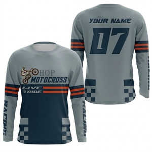 Maillot de moto personnalisé sublimé, en polyester respirant, à teinture intégrale, pour la moto et le motocross, faible MOQ, collection 2026 - Product Image 6