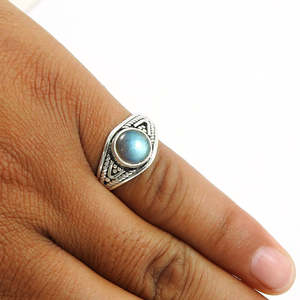 Exclusive Unisex Design <b>Labradorite</b> Gemstone <b>Ring</b> Made of Solid 925 Sterling Silver Wholesale Online Manufacture Bohemian <b>Ring</b> - Product Image 3