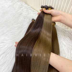 Listo para enviar Extensiones de cabello de trama recta de doble dibujado 20 ''-24'' Cabello humano vietnamita crudo Precio al por mayor Trama Genius - Product Image 6