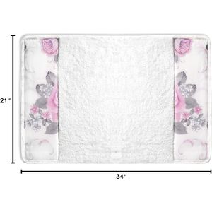 Tappetino da Bagno di Lusso Larrisa con Design Floreale, Antiscivolo, Lavabile e Elegante per l'Arredo del Bagno - Product Image 4