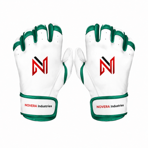 ถุงมือตีเบสบอลหนังสำหรับเด็ก NOVERA INDUSTRIES ปิดด้วยแถบตีนตุ๊กแก ระบายอากาศได้ดี น้ำหนักเบา แห้งเร็ว รับทำโลโก้ตามสั่ง - Product Image 1
