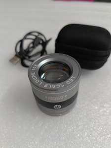 Loupe à échelle LED 10X, loupe en aluminium et verre, lentille grossissante, outil d'inspection portable - Product Image 2