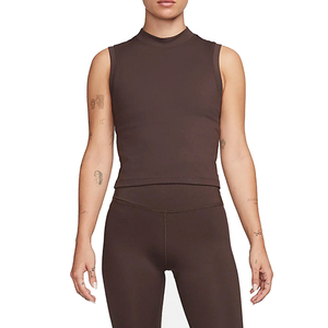 Conjunto de Yoga sin Costuras de Cintura Alta, Color Sólido, Top Corto con Cuello Alto, Leggings Largos sin Mangas, Ropa Deportiva de Dos Piezas - Product Image 1