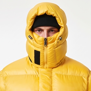 Hooded Puffer Jacket High Neck Quilted <b>Winter</b> Jacket <b>Warm</b> Insulated Outdoor Casual <b>Coat</b> - Product Image 5