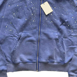 Sudadera con Capucha de Invierno de Alta Calidad, 100% Algodón, con Diseño de Bolsillo, Tejido Transpirable, Logotipo Personalizado en Relieve 3D para Hombre - Product Image 3