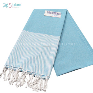 Compact Travel Turkish Fouta <b>Hammam</b> <b>Towel</b> Lightweight Cotton Quick Dry Spa Yoga Bath Beach Supplier - Product Image 4