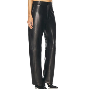 2025 Wholesale Women Fashion Sheep skin leather pants Hot Sale New <b>Stretch</b> snakeskin leather pants breathable - Product Image 3